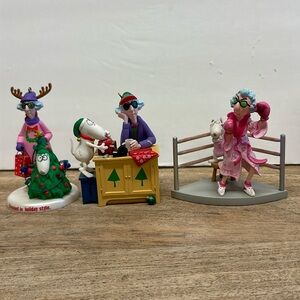 3 Maxine X-Mas Ornaments • 2008 2009 2010 • Hallmark J Wagner •